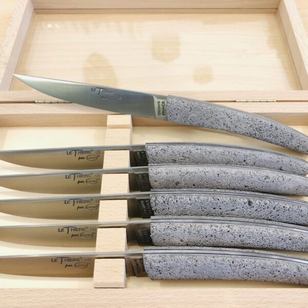 Coffret Couteaux Thiers Pierre de Lave