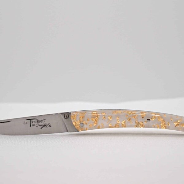 Thiers 10cm Feuille d'Or fond Blanc
