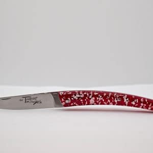 Thiers 10cm Feuille d'Argent fond Rouge