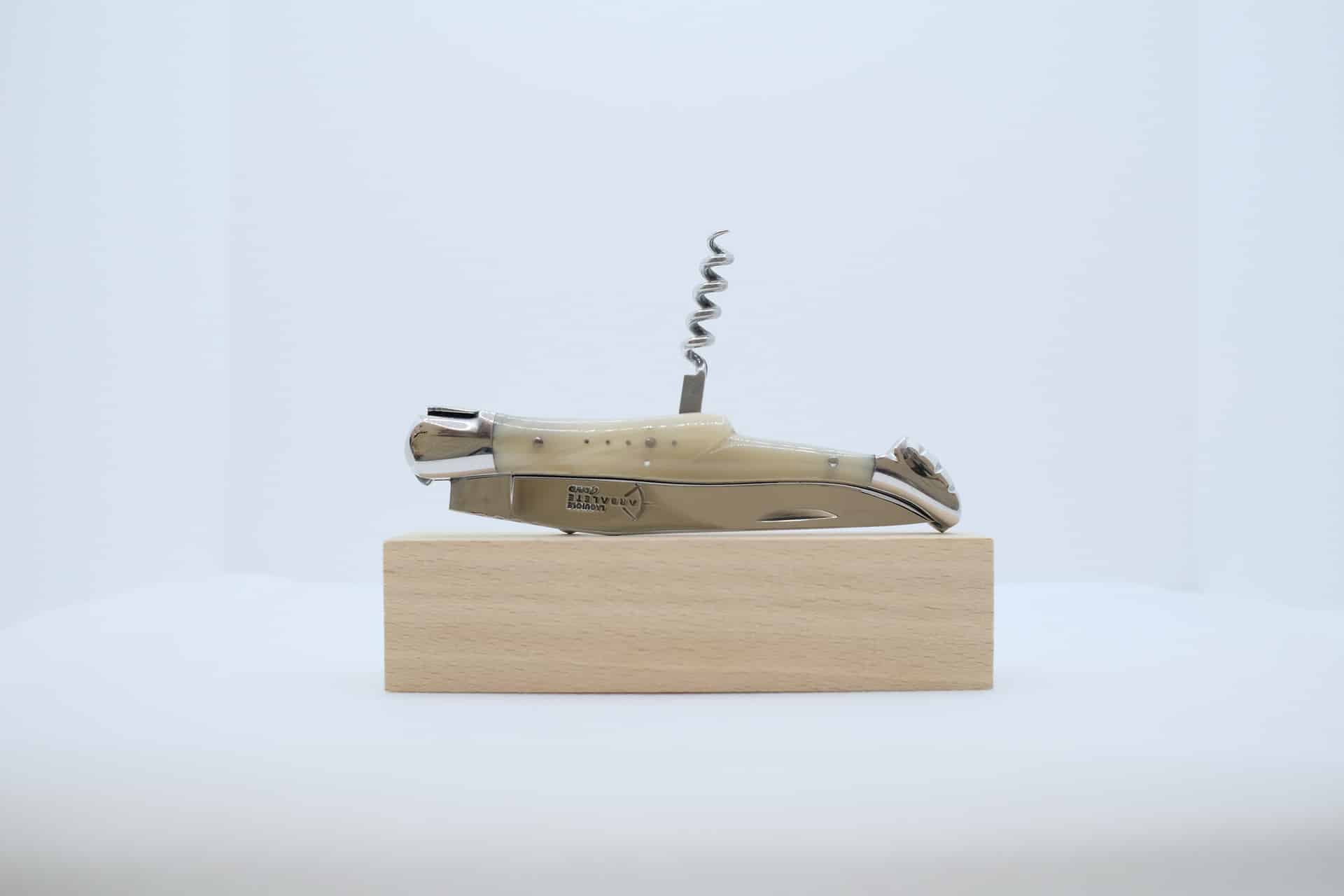 Laguiole 12cm 3 pièces Pointe de Corne Blonde – Image 5