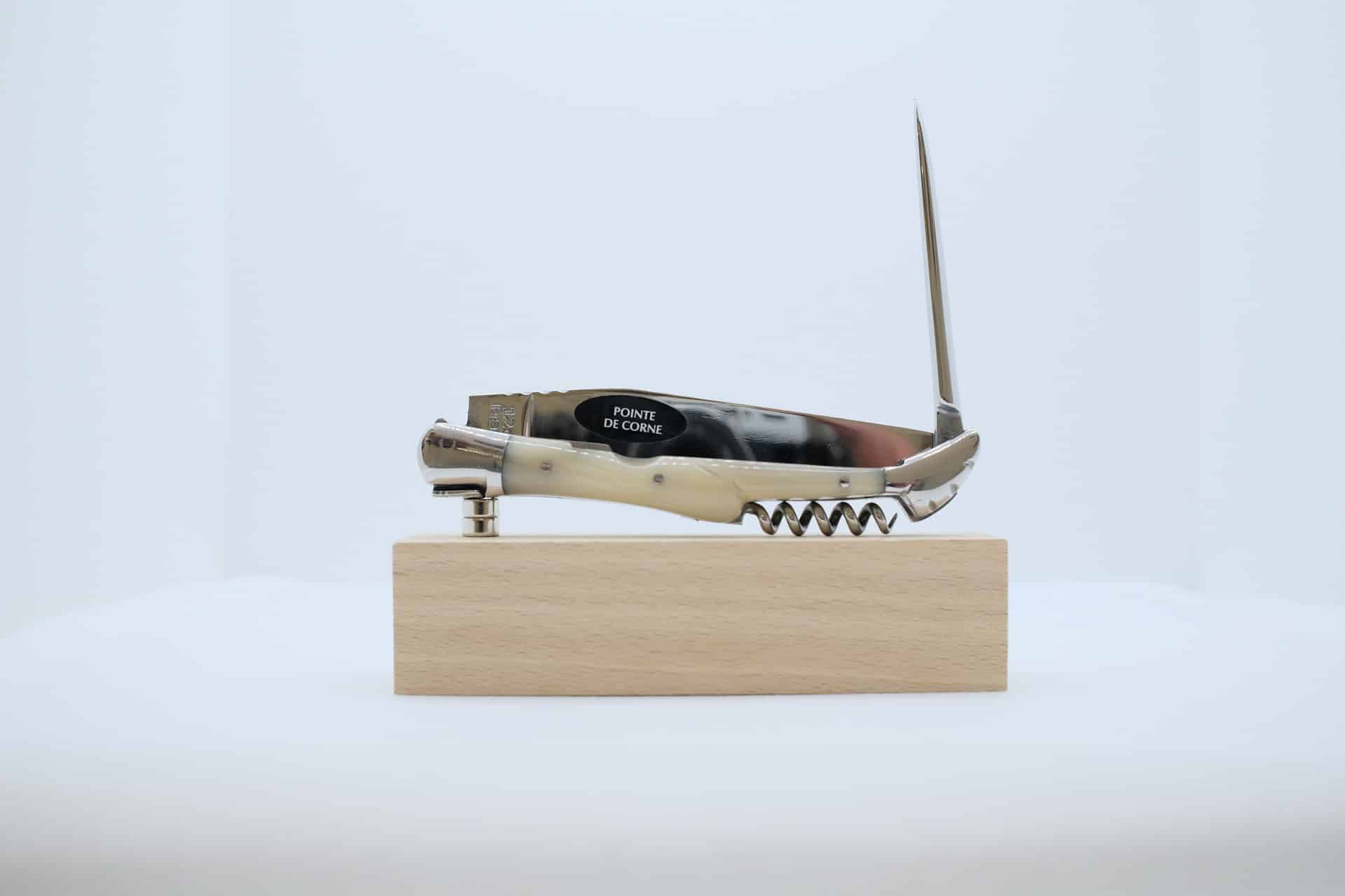 Laguiole 12cm 3 pièces Pointe de Corne Blonde – Image 6