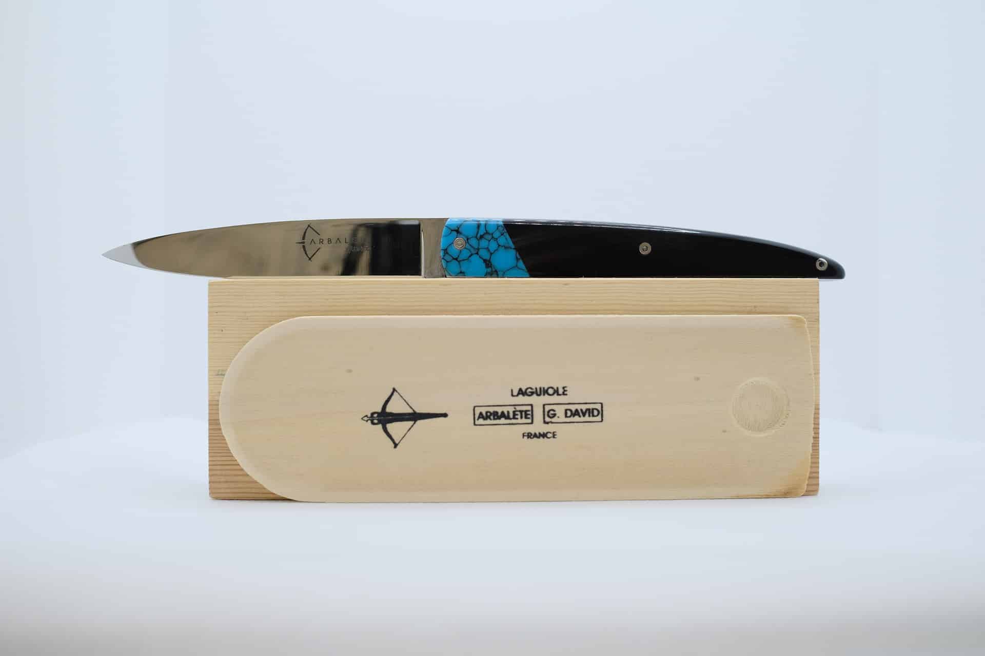 L'Arbalète Buffle Noir et Turquoise