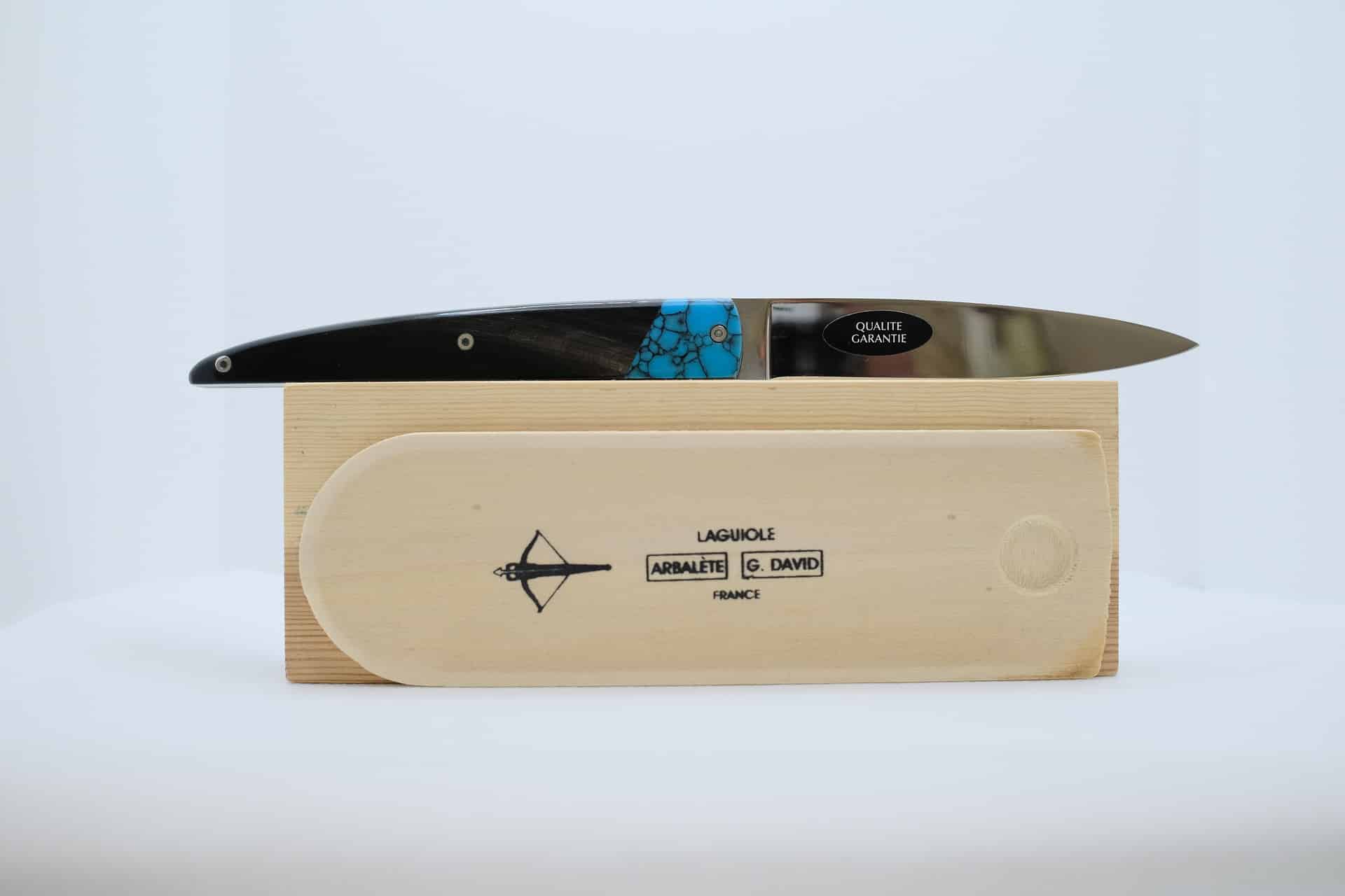 L'Arbalète Buffle Noir et Turquoise – Image 2