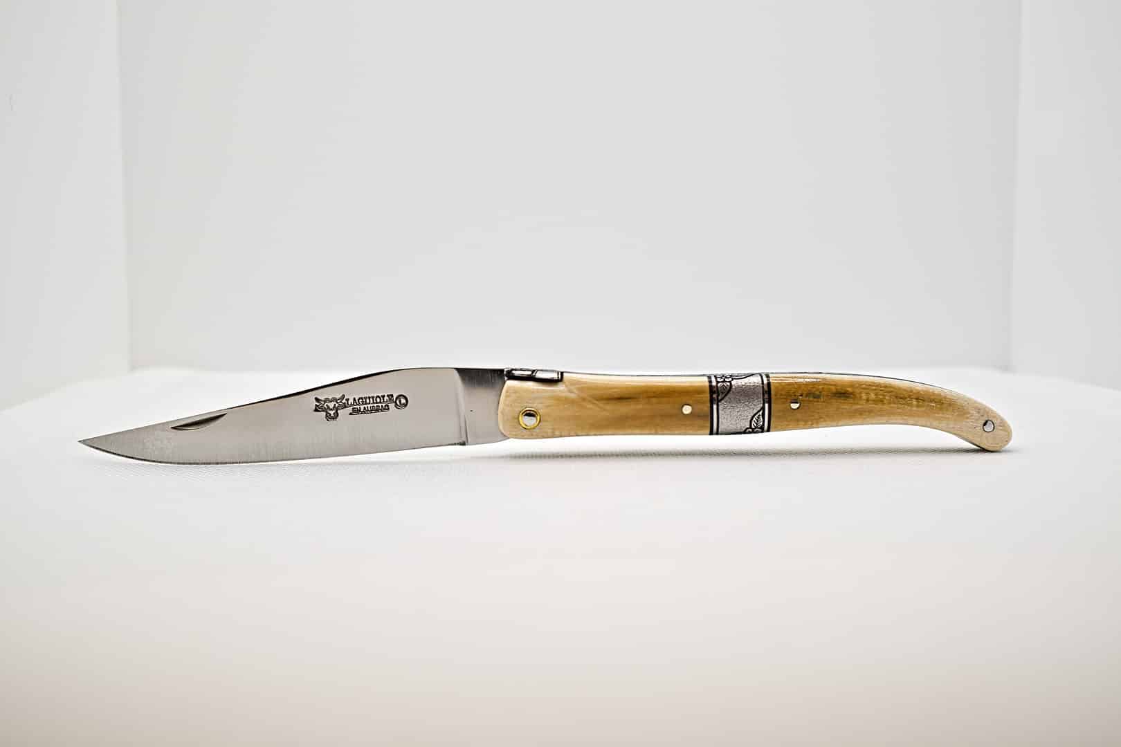 Laguiole 12cm Mammouth - Plein Manche - Mitre Central - Pièce Unique