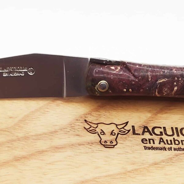 Laguiole Plein Manche  12cm, collection Cosmos : modèle Espace Loupe de sureau
