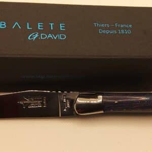Laguiole 12cm Hêtre teinte bleu