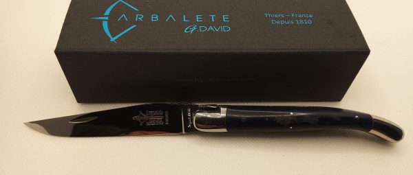 Laguiole 11cm Hêtre teinte bleu