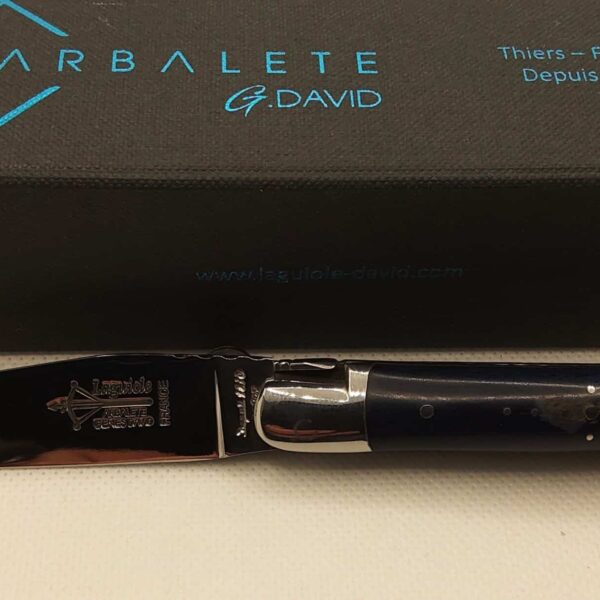 Laguiole 11cm Hêtre teinte bleu